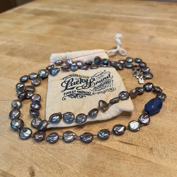 Lucky Brand Pearl & Stone Necklace – new - Picture 2 of 5